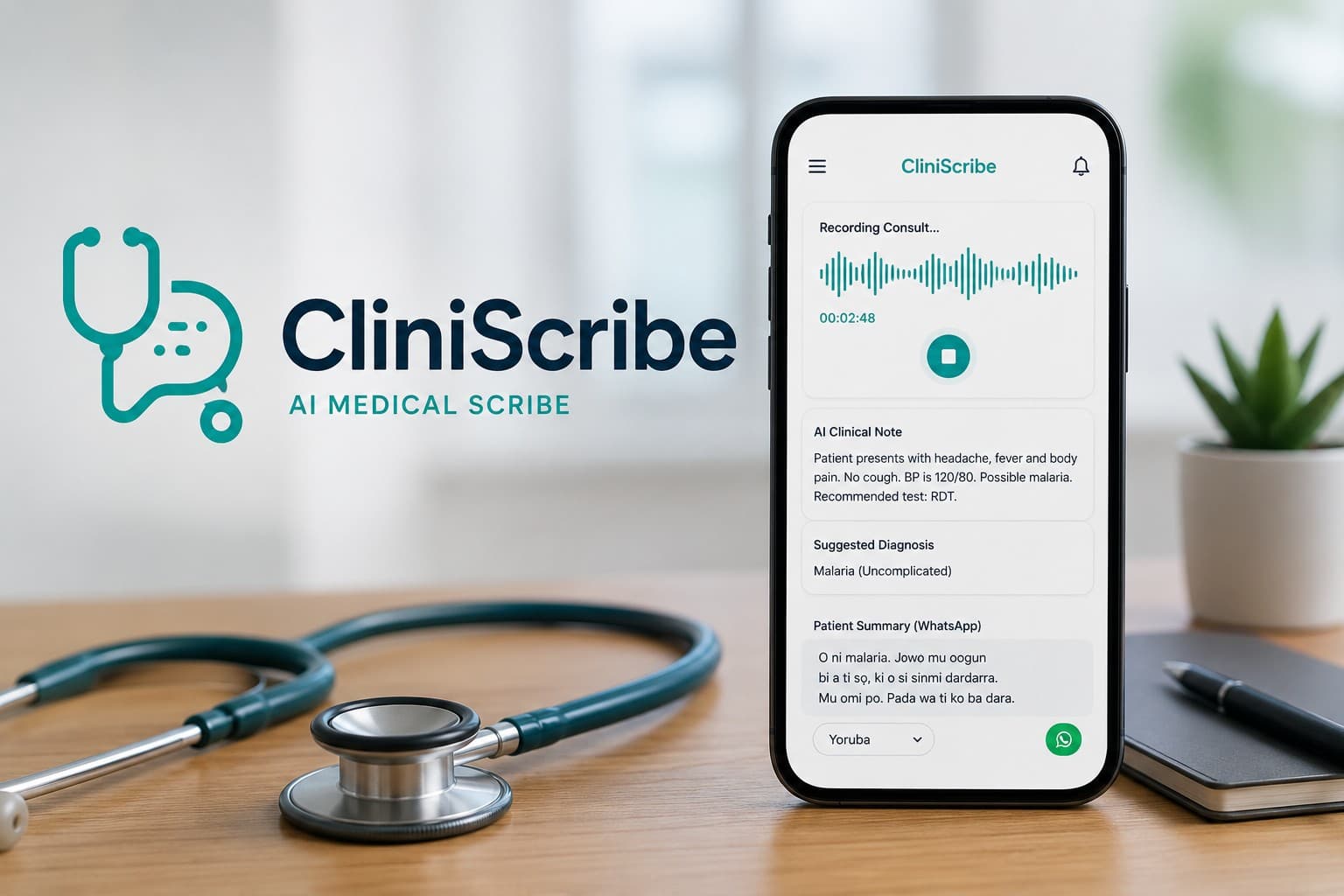 CliniScribe — HealthTech venture built by DIMTECH